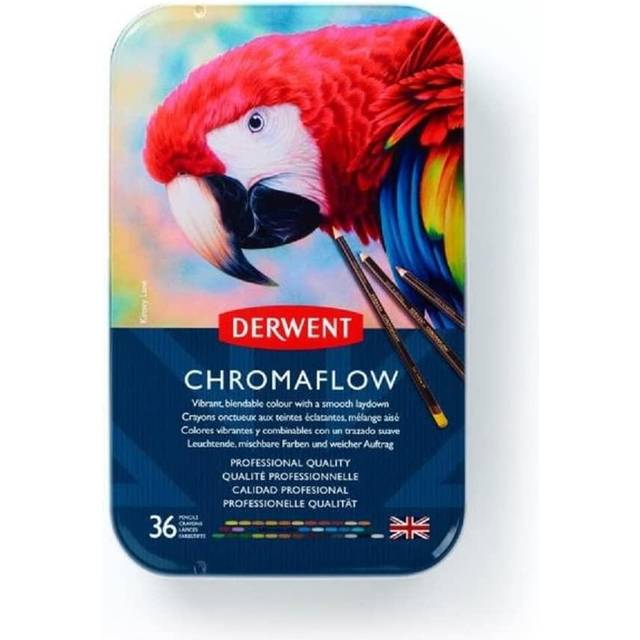 Derwent Chromaflow Tin Assorted Colours Set of 36