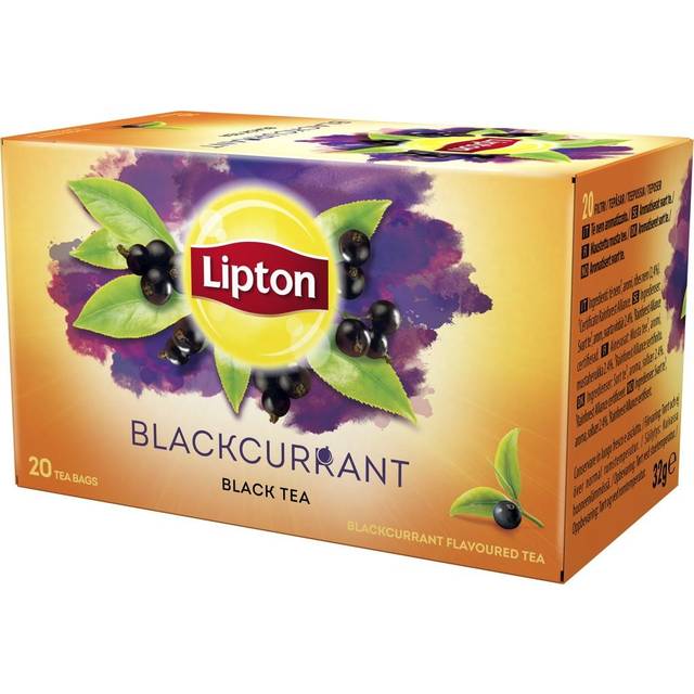 Lipton Svart Te Blackcurrant 20-pack