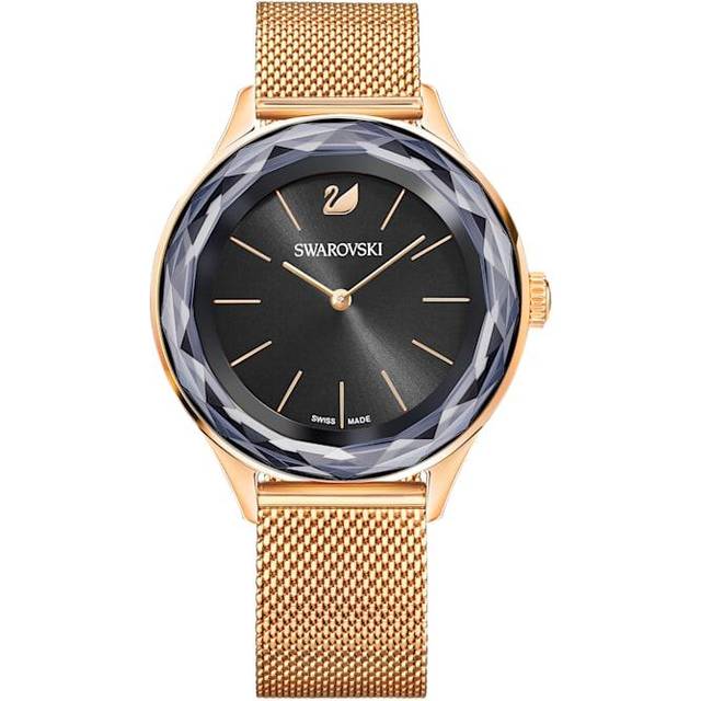 Swarovski 5430424 Octea Nova Mini Rose Gold Black Ladies Watch 36