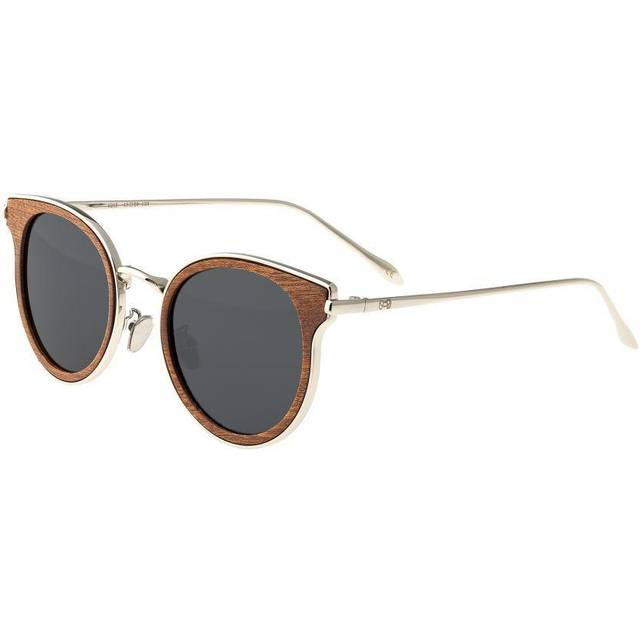 Earth Wood Unisex Derawan Polarized Sunglasses - Brown - One Size