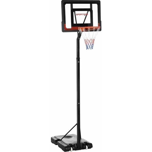 SPORTNOW 2.1-2.6m Basketball Hoop and Stand w/ Weighted Base and Wheels | TJ Hughes
