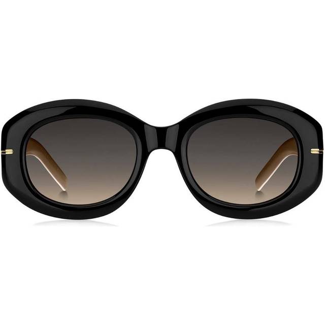 Grey Brown DS Lens Black Beige Sunglasses - One Size
