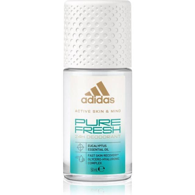 adidas Pure Fresh Roll Deodorant Roll-On för henne, med eukalyptusolja och 24 timmars friskhet med hudvänlig formel, 50 ml