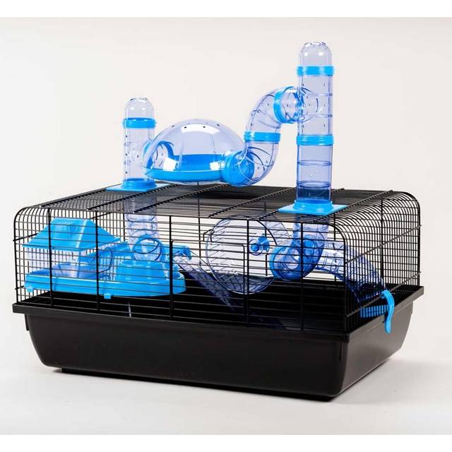 The Landmark Blue Small Animal Hamster Cage with Accessories RRP 49.99