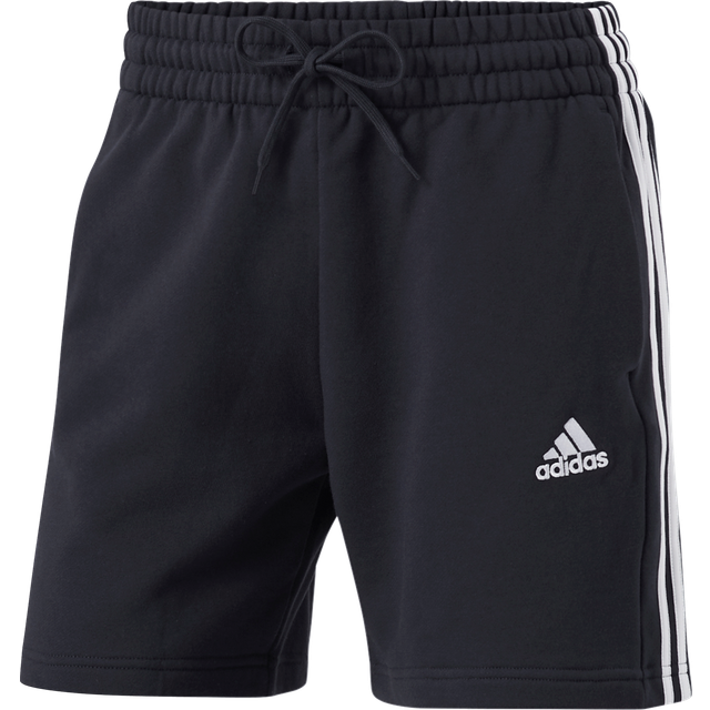 Essentials French Terry 3-Stripes Shorts - Black - 2XL