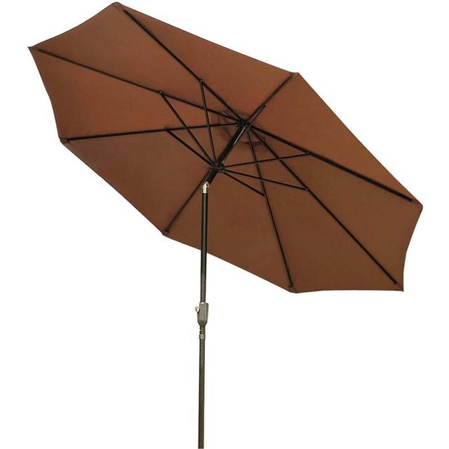 Outsunny Sun Umbrella 840-070CF Steel, Polyester Coffee