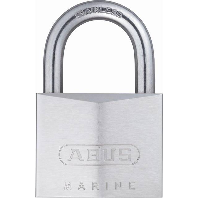 ABUS 75IB/50 KD Marine Grade Chrome Plated Brass Padlock  Stainless Steel Shackle  Keyed Different