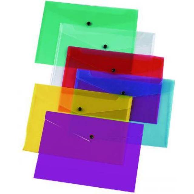 Q-Connect Polypropylene Document Folder A4 Assorted (12 Pack) KF03599