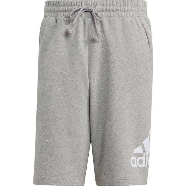 adidas För Män Essentials Big Logo French Terry Shorts, Black, L