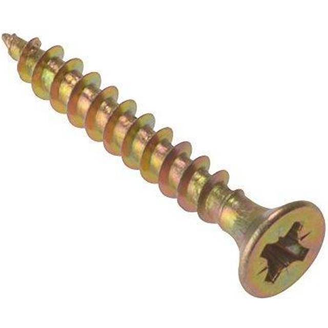 Forgefix Multi-Purpose Pozi Compatible Screw CSK ST ZYP 5.0 x 75mm Box 100 FORMP