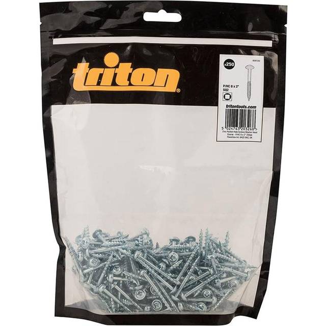 Triton Zinc Pocket-Hole Screws Washer Head Coarse - P/HC 8 x 2&quot; 250pk