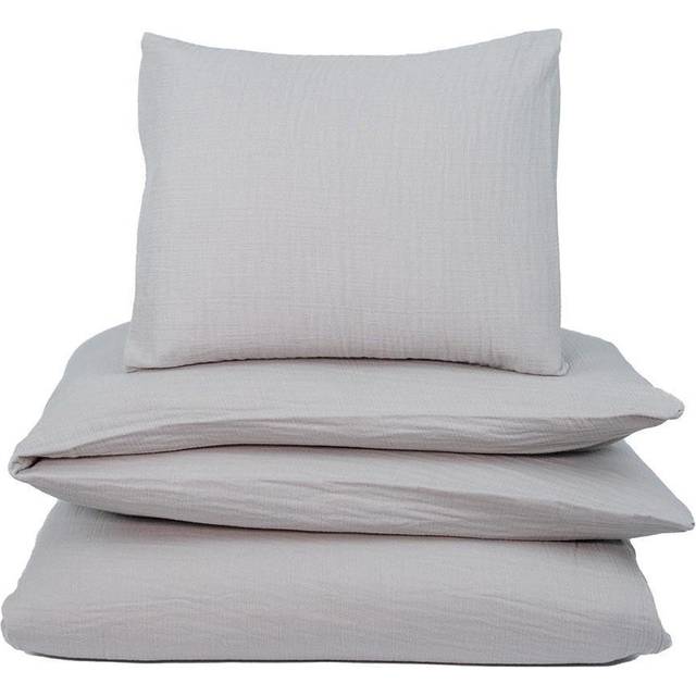 NG Baby Påslakanset Spjälsäng Muslin Greige One Size      Unisex