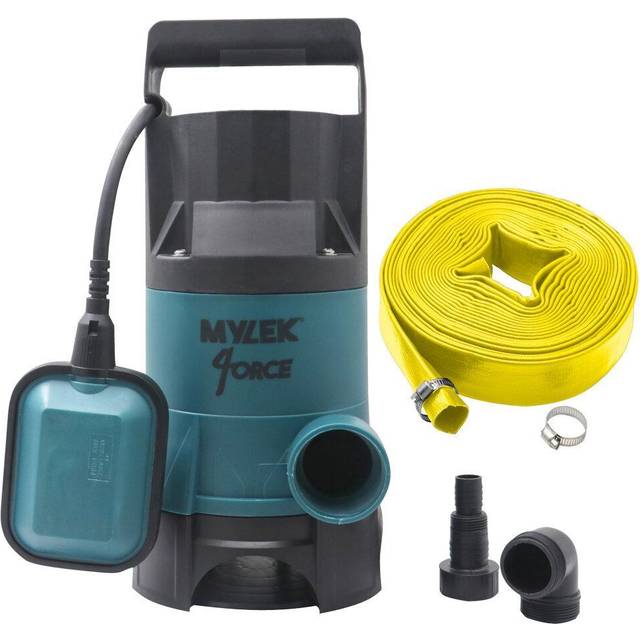 Submersible Water Pump Electric 400W with Optional Hose - Blue