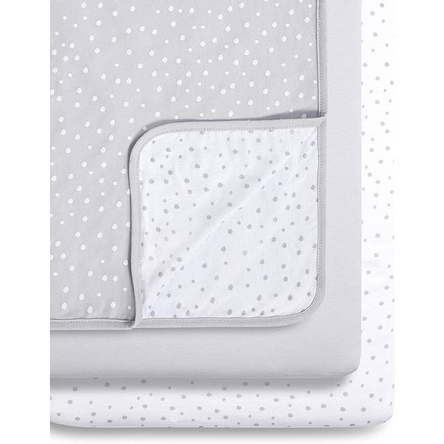Snuz 3 Piece Crib Bedding Set - Grey Spot