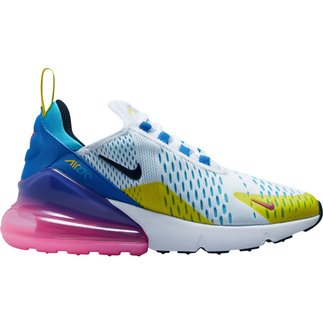 Nike Air Max 270 GS White Hyper Royal Pink Spell Black Price