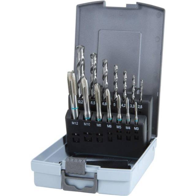 Ruko 245048RO Tap Drill Bit Set 14-Piece HSS DIN 371/376