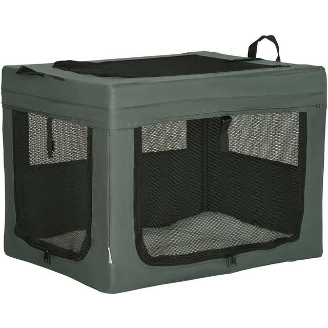 PawHut 69cm Soft Side Pet Carrier w/ Cushion - for Mini Small Dogs - Grey | TJ Hughes