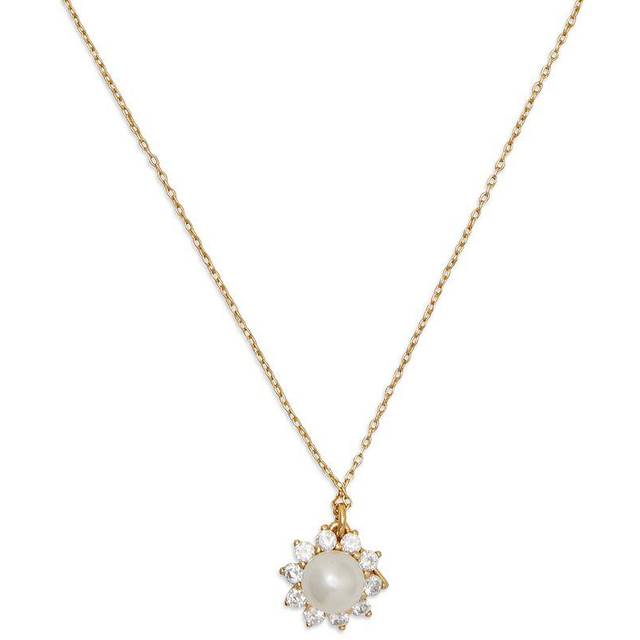 Kate Spade New York Gold Halo Crystal Pearl Necklace - 41cm