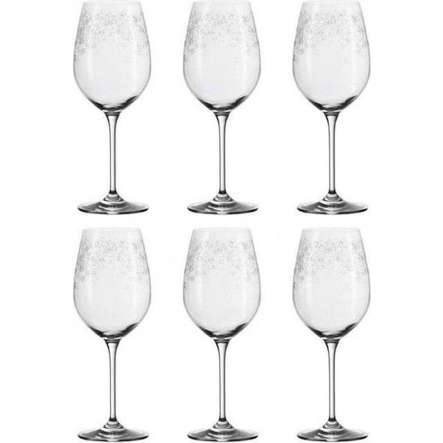 Leonardo Chateau rödvinsglas, uppsättning med 6 diskmaskinssäkra vinglas, rödvinsbägare med draget stjälk, vinglas med gravyr, 510 ml, 035300