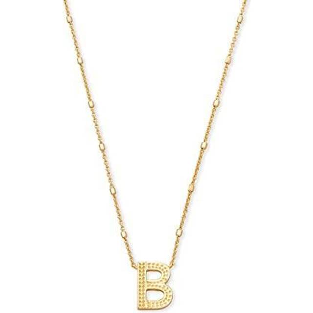 Kendra Scott Letter X Pendant Necklace for Women Fashion Jewelry 14k Gold-Plated Brass Gold Metal Letter X
