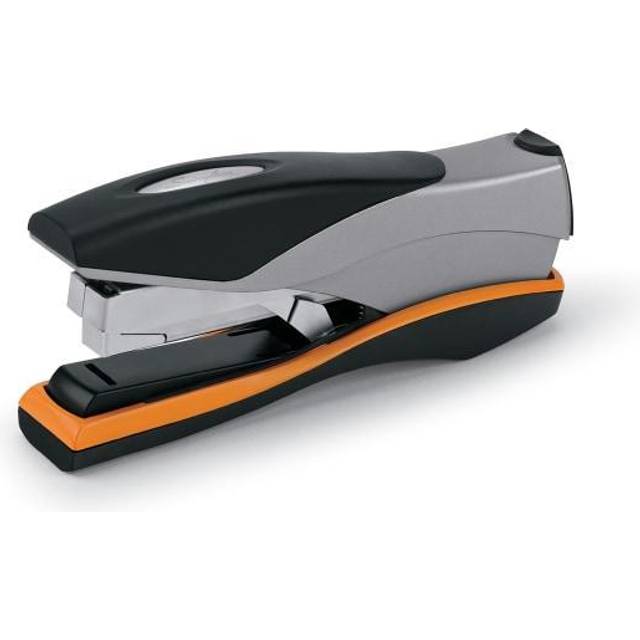 Swingline 87845 Optima Desk Stapler  40-Sheet Capacity  Silver/Orange/Black