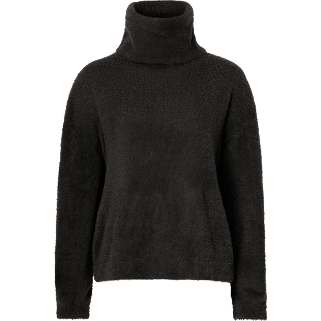 Vila - Tröja viLajuli Rollneck L/S Knit - Svart