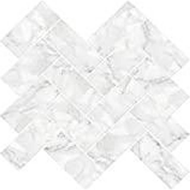Marble Peel & Stick Splashback Tile - White;Off-White (Kitchen;Bathroom)