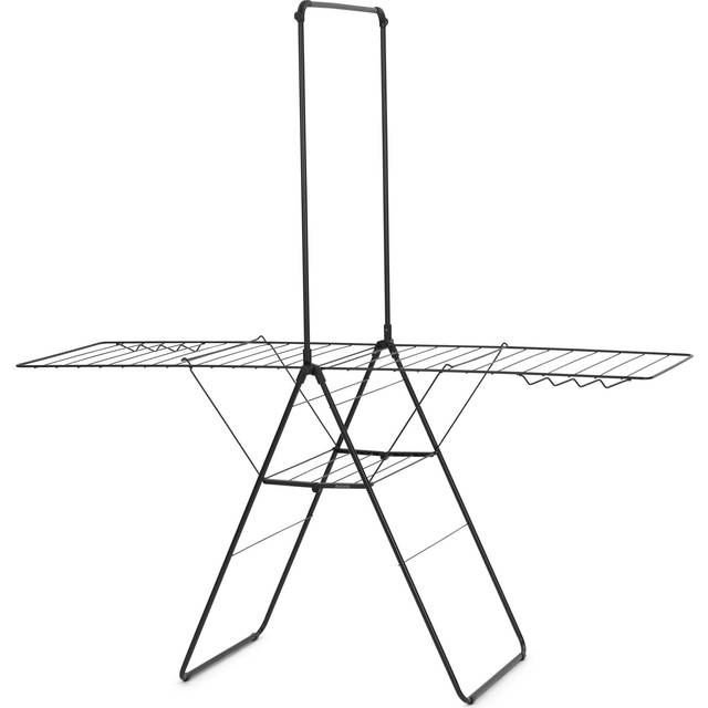 Brabantia HangOn Drying Rack 25m with rod - Matt Black, Black