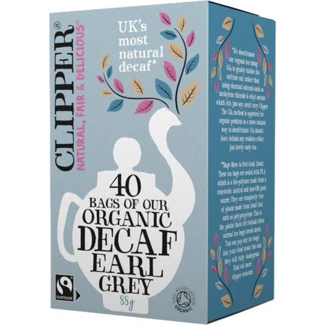 Clipper Organic Fairtrade Decaf Earl Grey Tea - 40 Teabags