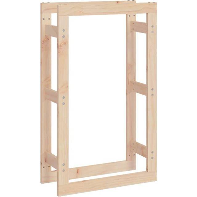 vidaXL Firewood Rack 60x25x100 cm Solid Wood Pine - natural