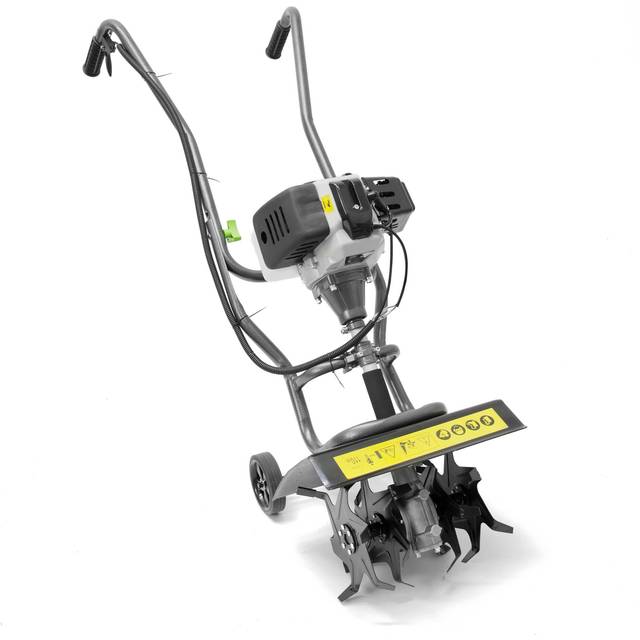 The Handy 25cm (11") 2 Stroke Petrol Mini Tiller, Grey