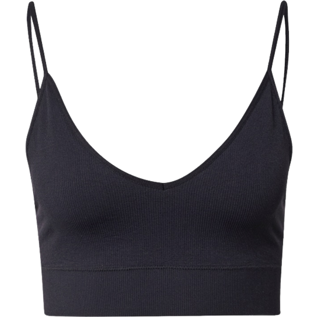 LINDEX Bra Seamless Rib Top |Svart |XL