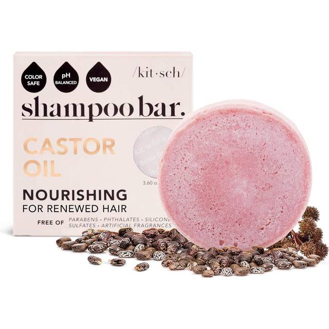 Kitsch, Nourishing Solid Shampoo Bar, Castor Oil, Sugared Amber & Shea, 3.2 oz (91 g)