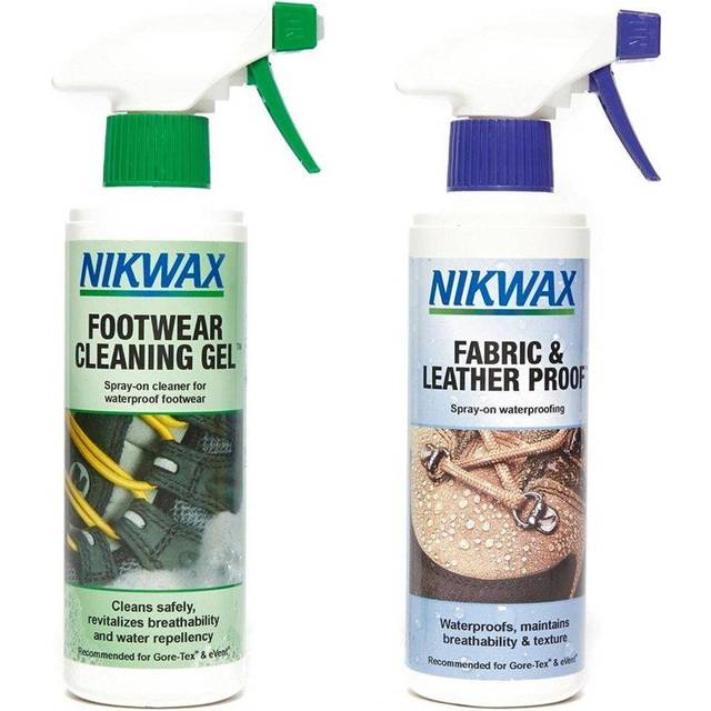 Nikwax Footwear Clean Proof Spray Twin Pack - White - One Size