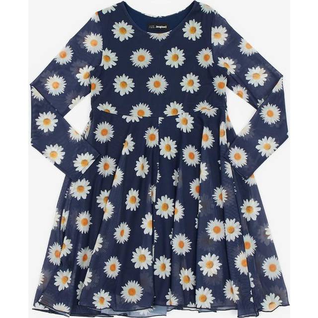 Desigual Flickor Vest_Ariadna Casual Dress, blå, 3-4 År
