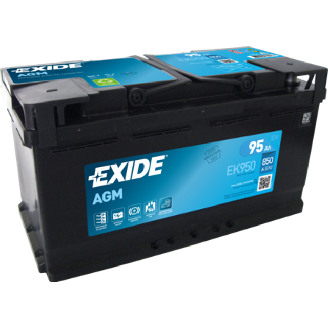 Exide Dual AGM batteri, 60 Amp
