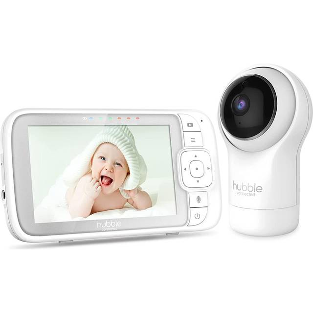 Hubble View Pro 5 Video Baby Monitor with Camera and Audio  NightVision Baby Camera Monitor Pan Tilt Zoom; 2Way Talk  Lullabies & Room Temp Monitoring