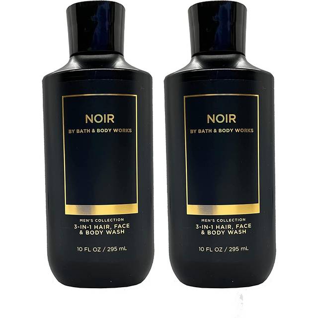 Bath and Body Works 2 Pack Mens Collection 2 in 1 Hair and Body Wash NOIR.