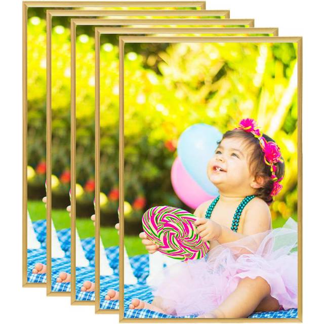 vidaXL Photo Frames Collage 5 pcs for Wall or Table White 13x18 cm MDF