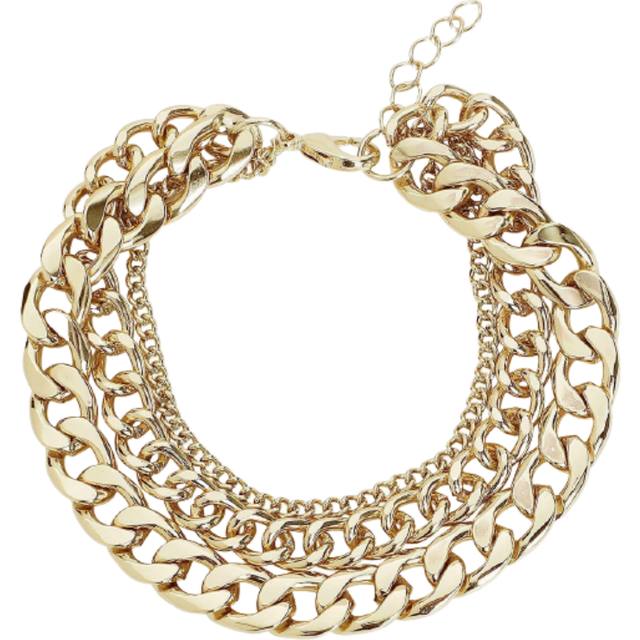 Urban Classics Unisex vristlänk Layering Anklet, färg guld, storlek S/M