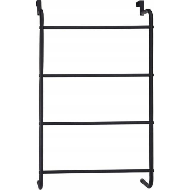 Bathroom Solutions Hanging Door Towel Rack Metal Black Wall Mounting Holder