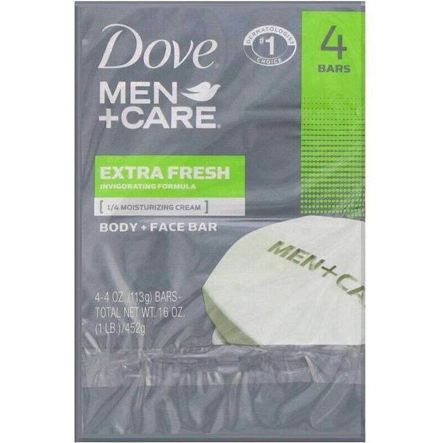 Dove, Men+Care, Body + Face Bar, Extra Fresh, 4 Bars, 113g Each