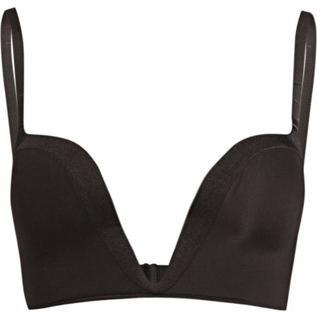 Wonderbra – Ultimate – Svart axelbandslös behå med djup ringning-Svart/a