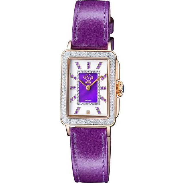 Gv2 Padova Gemstone 12337 Swiss Quartz Watch In Wine - One Size