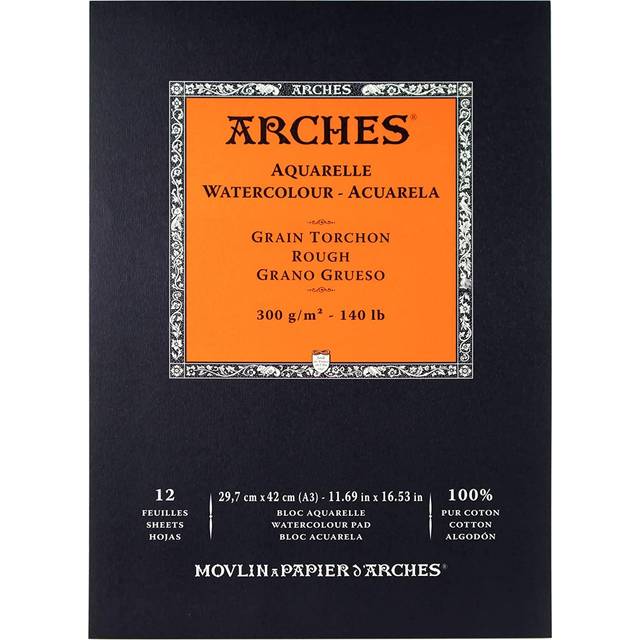 Watercolour Pad Rough 300g A3 12 sheets