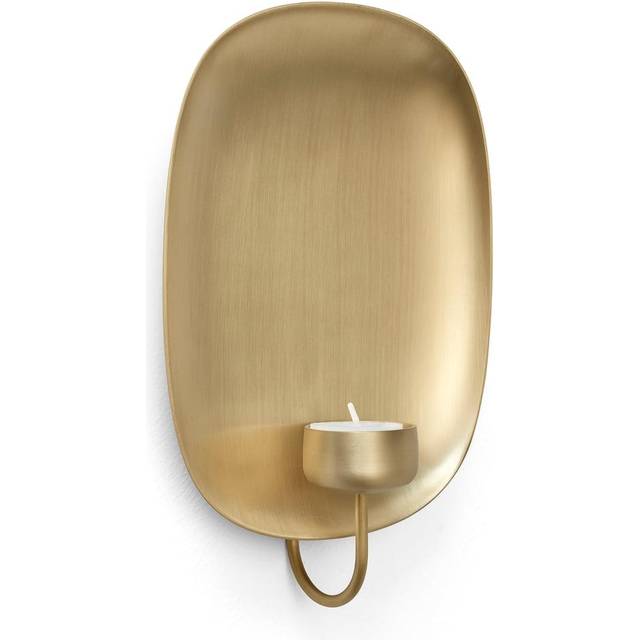 &Tradition - Votive AV20 Wall Tealight Candle Holder - Messing/gebürstet/BxHxT 16,4x23,7x7,4cm - brass (23.7 x 16.4 x 7.4cm)