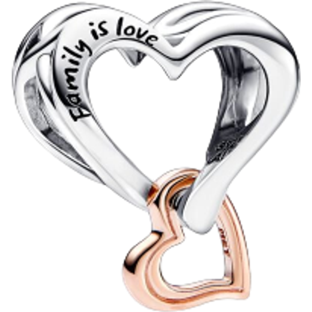 Pandora Charms Two-Tone Filigree Infinity Heart Charm 782642C00