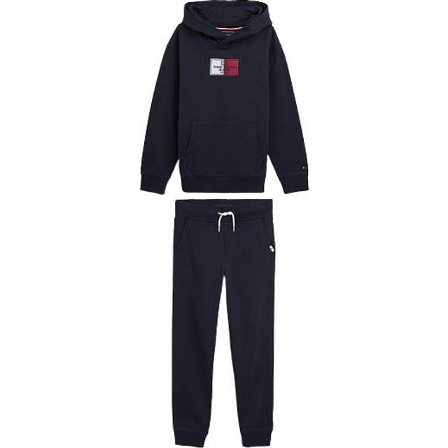 Logo Patch Hoody And Joggers Set In Desert Sky