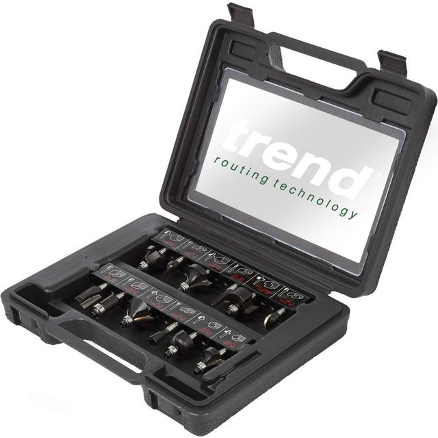 Trend - SET/SS8X1/4TC 12 Piece Starter Router Cutter Set