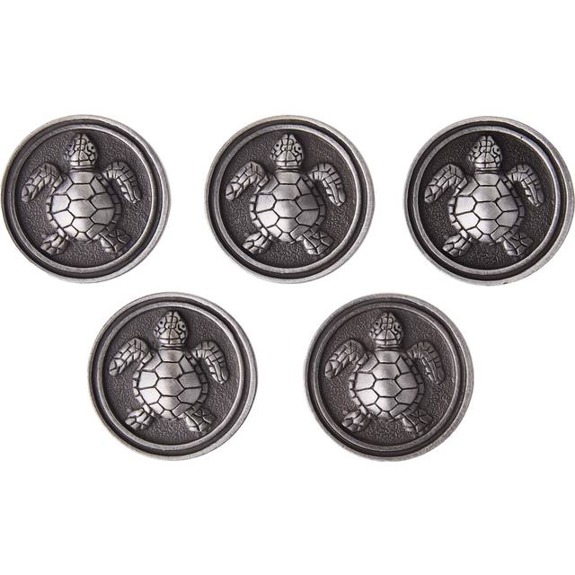 Franklin Brass Seaside Cottage Turtle Cabinet Knob  Brushed Satin Pewter  35 mm Drawer Knob  5 Pack  PBF656-BSP-C1